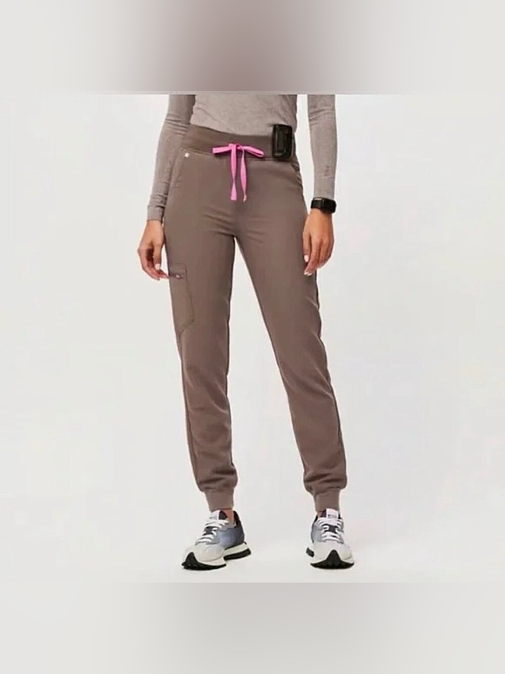 FIGS Zamora 2.0 Joggers Scrub Pants - Smokey Taupe